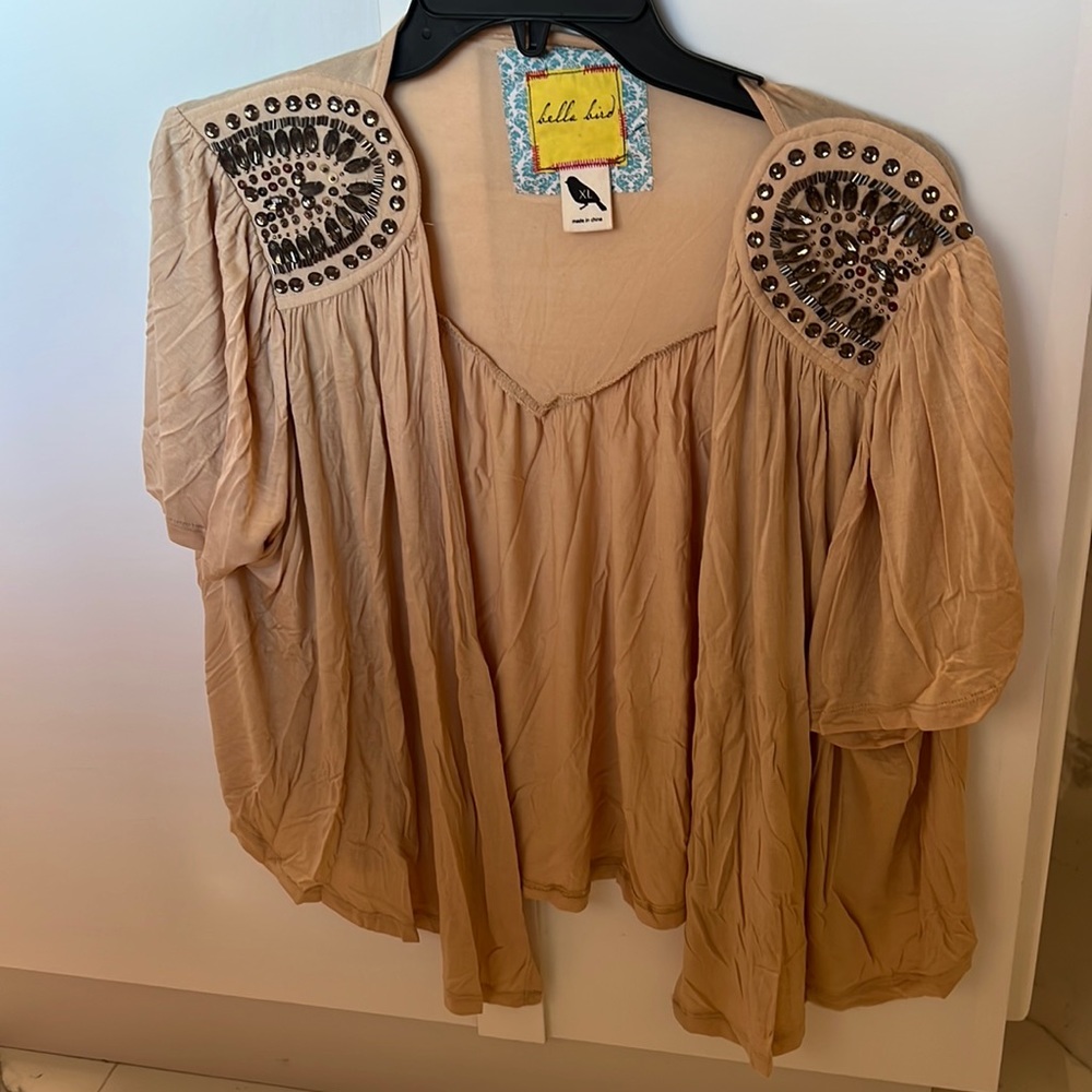 Beaded should cardigan